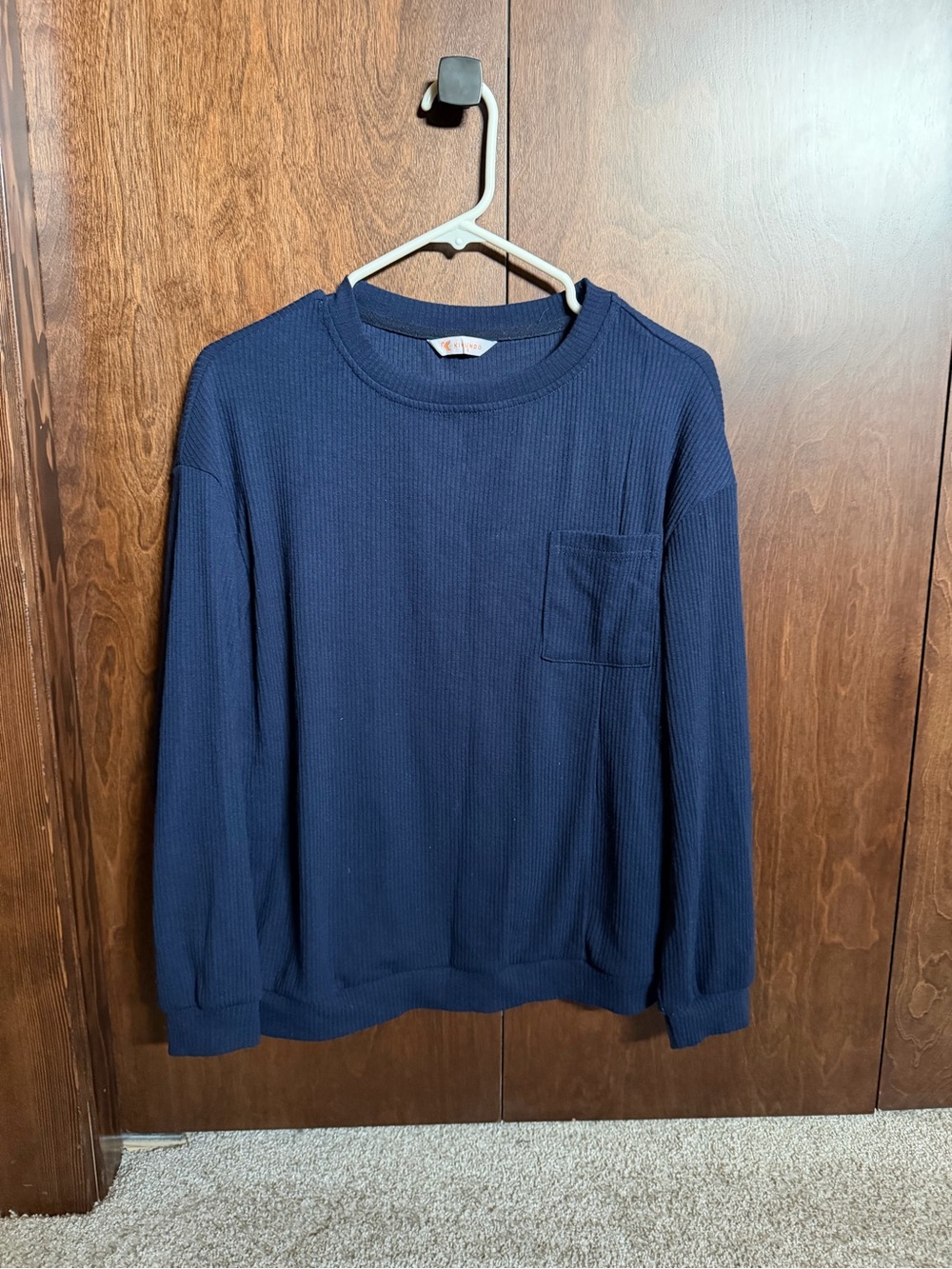 Women’s Navy Soft Ribbed Lounge set